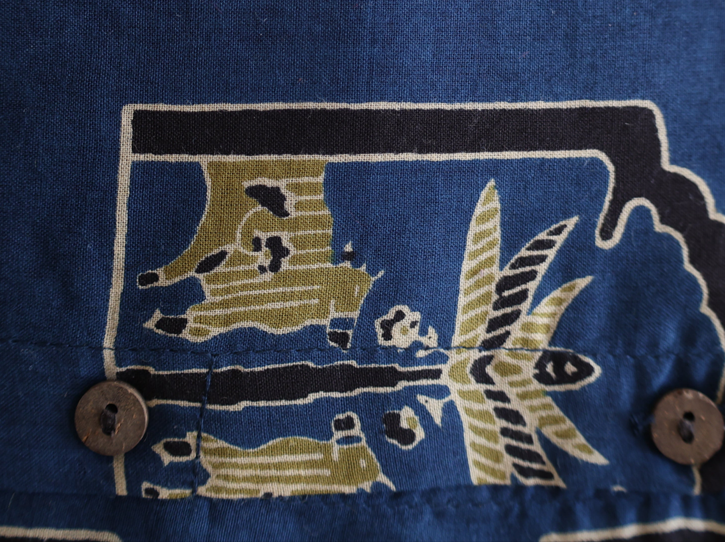 Neeli's block printed blue ajrakh kurti set (K02AJ06BU)