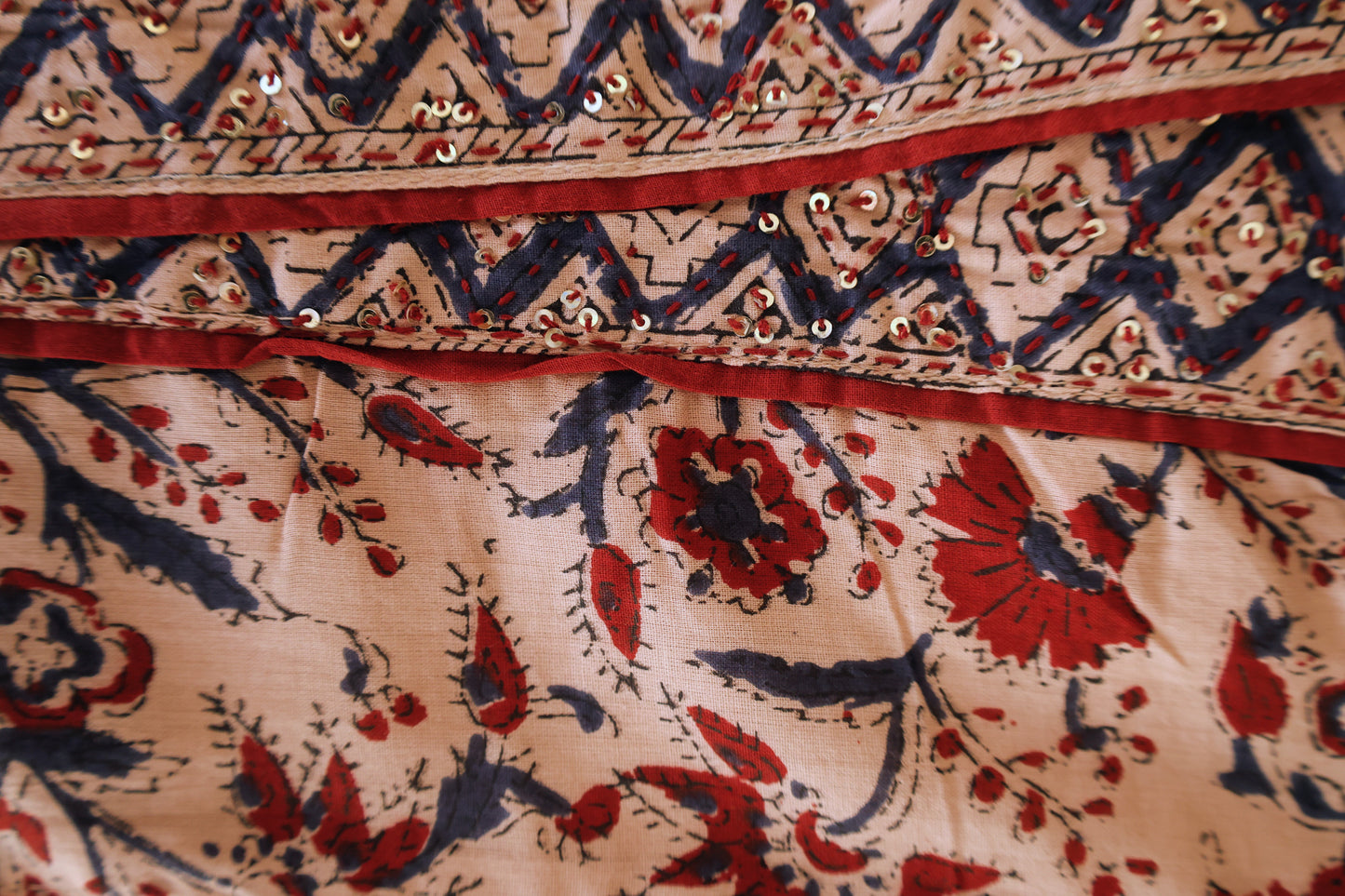 Neeli's artisanal mul cotton bagru printed kurti set with dupatta(K03BG01BG)