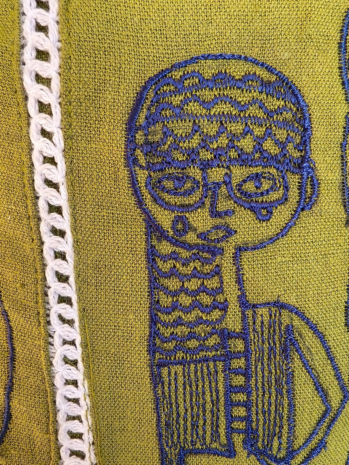 Neeli's contemporary style embroidered cotton kurti set (K02EB07OG)