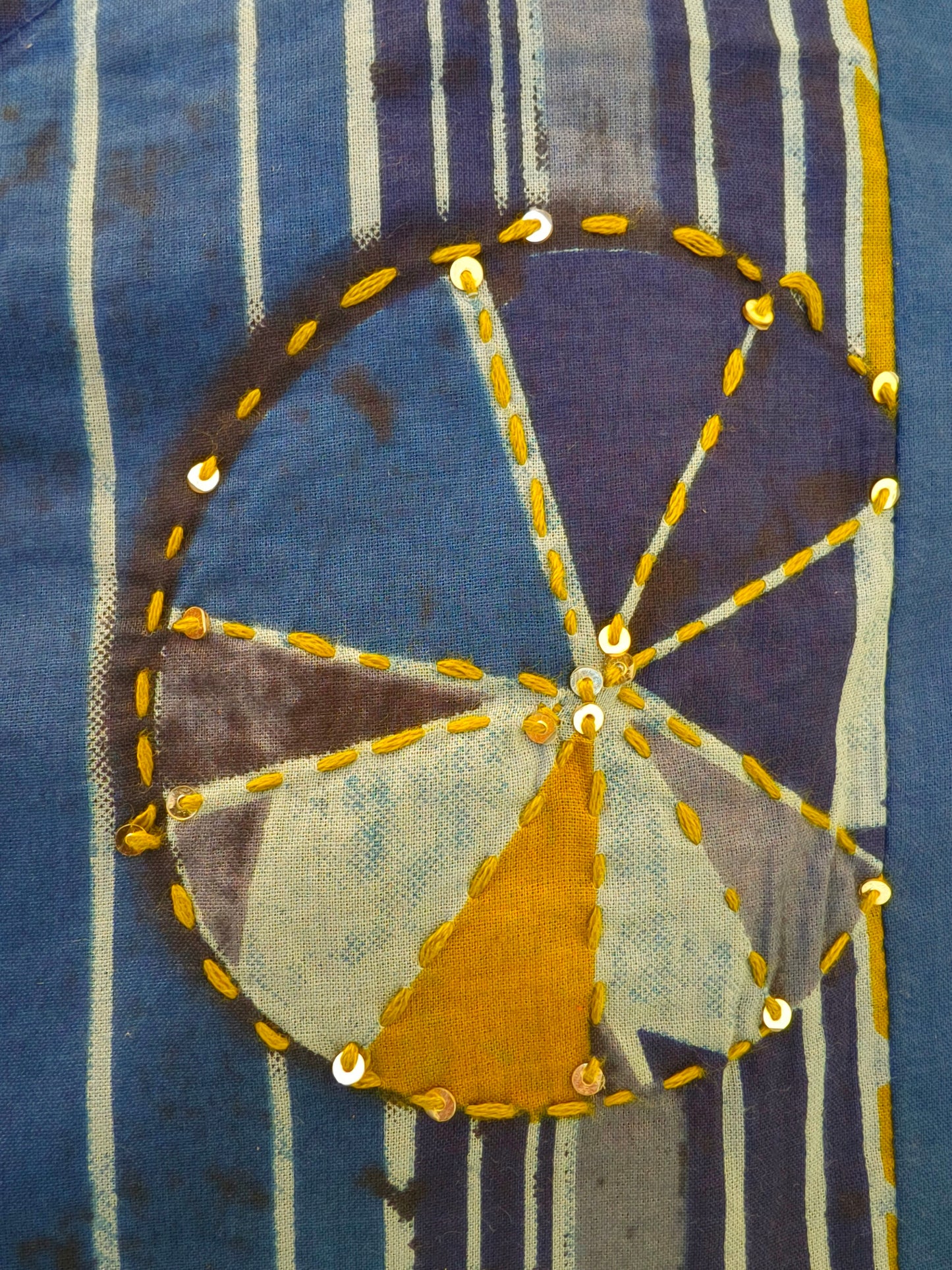 Neeli's traditional indigo blue ajrakh motifs cotton kurti set with dupatta (K03AJ02IB)