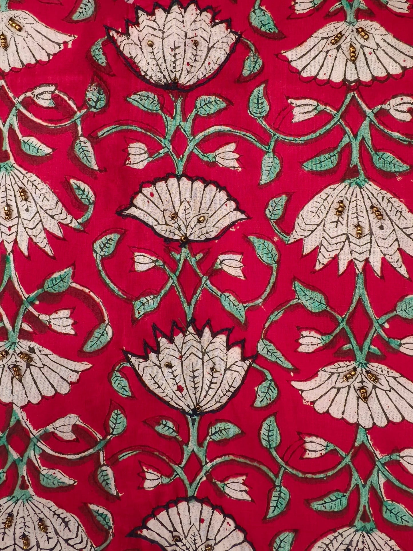 Neeli's jaipur hand block printed short kurti (SK01BP06RD)